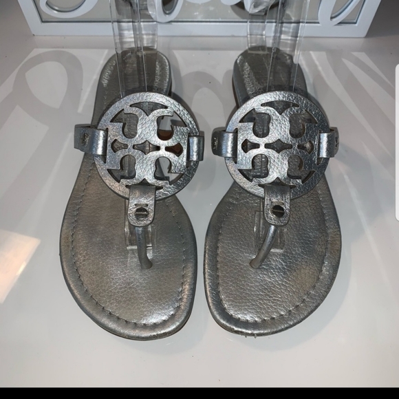Tory Burch Shoes - Authentic Miller Silver sandals size 6.5